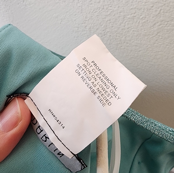 B. Darlin Turquoise Glitter Mesh Showgirl Dress 1/2 - Picture 5 of 5